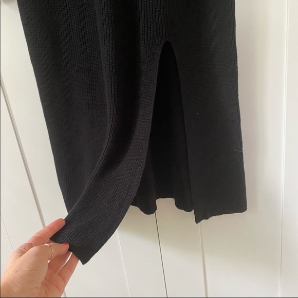 ABound Turtle Rib Knit Slit Sweater Dress - Picture 4 of 7